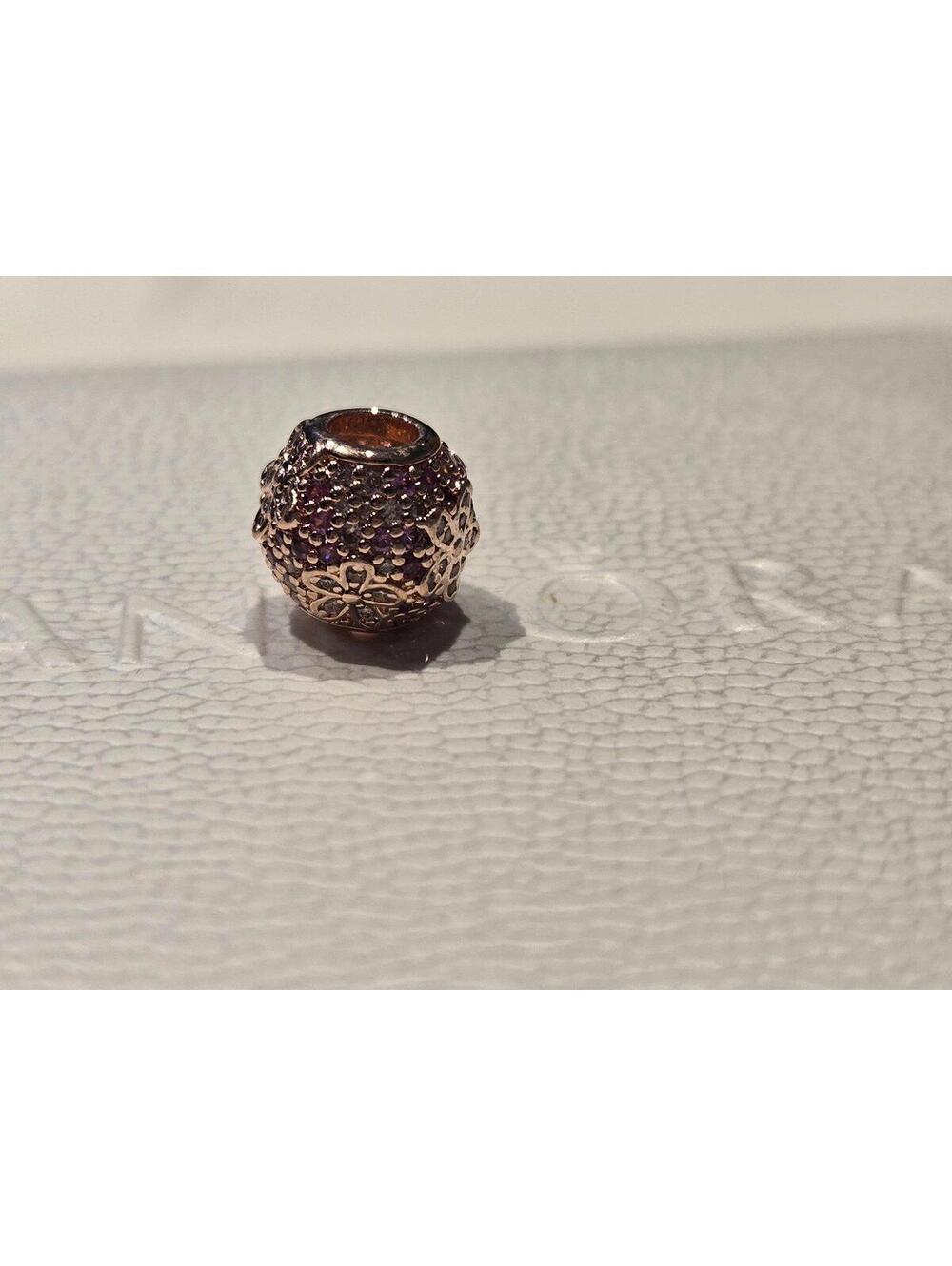 Pandora charm cubic zirconia charm bead